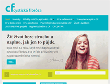 Tablet Screenshot of cystickafibroza.cz
